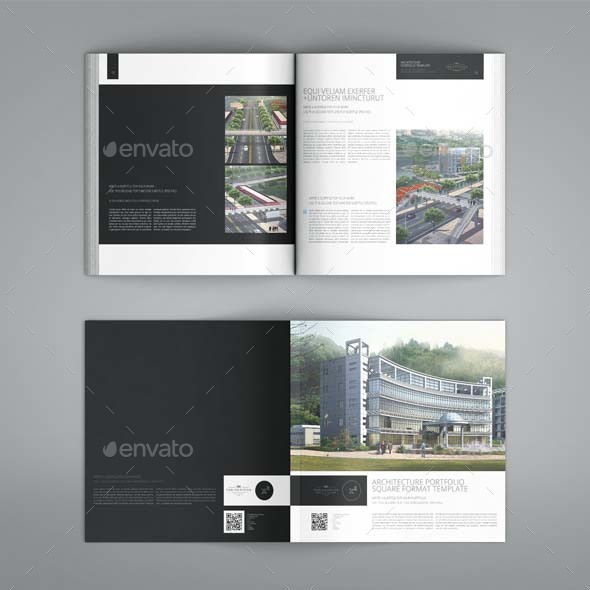 architecture portfolio square format by keboto graphicriver portfolio formats